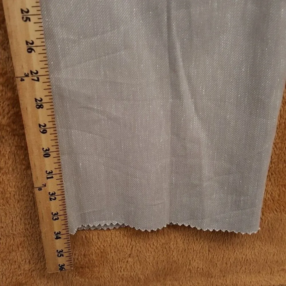 HUGO BOSS Pants Mens Sz 36 Tan Pleated Unfinished Hem Trouser FLORUS $198